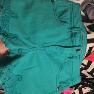 Blue jean shorts